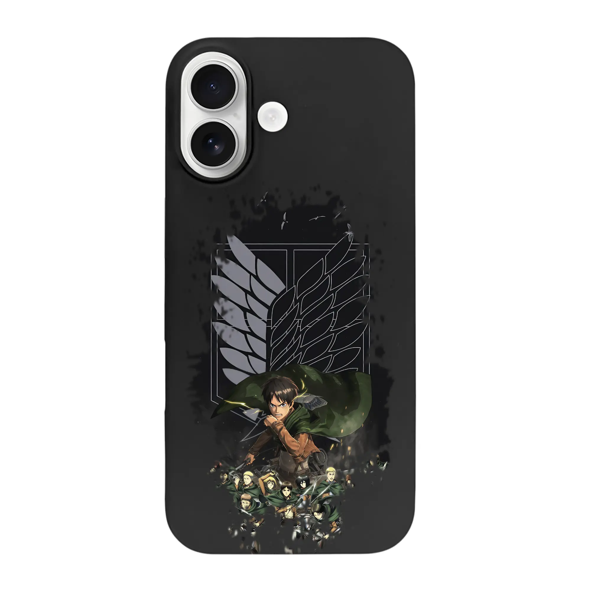 進撃の巨人 グッズ エレン・イェーガー - iPhone 17 シリーズ シリコンケース 薄型 耐衝撃 指紋防止 ソフトタッチカバー 精密フィット 傷防止 保護ケース iPhone 17/17 Air/17 Pro/17 Pro Max 対応